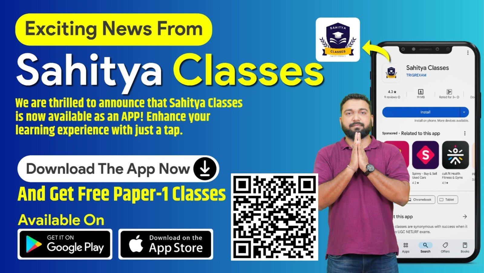 Sahitya Classes App Download Section